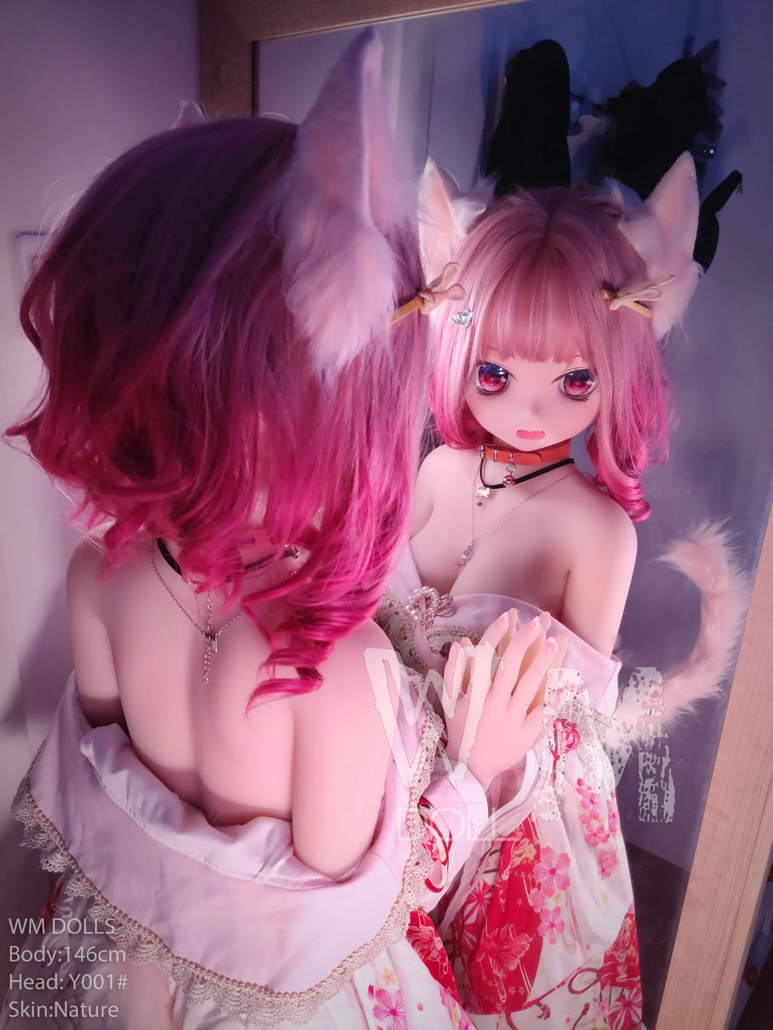 146cm (4ft9) B罩杯動漫情趣實體娃娃 - TPE身體搭配PVC頭部 #y001